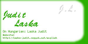 judit laska business card